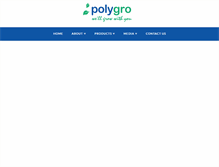 Tablet Screenshot of polygro.com.au